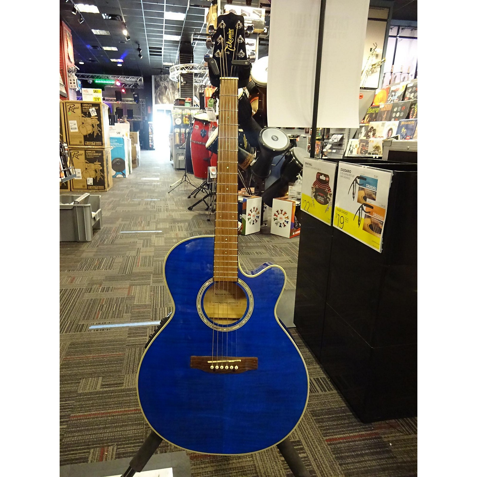 Used Takamine EG540C Acoustic Guitar Blue Musician's Friend