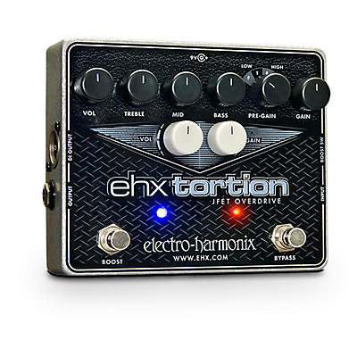 Electro-Harmonix EHXTortion JFET Overdrive Guitar Effects Pedal