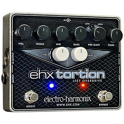 Electro-Harmonix EHXTortion JFET Overdrive Guitar Effects Pedal
