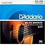 D'Addario EJ11 80/20 Bronze Acoustic Guitar Strings - Light (12-53)