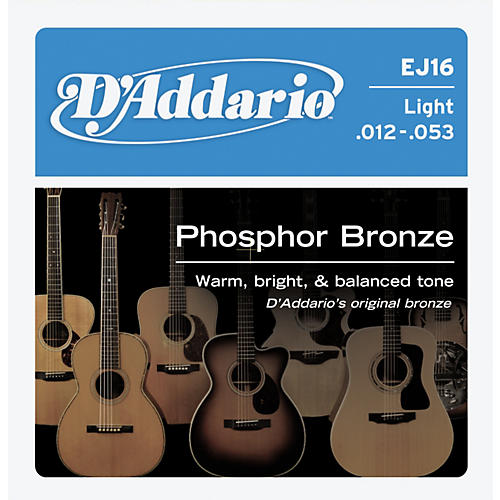 EJ16 Phosphor Bronze Light Acoustic Guitar Strings