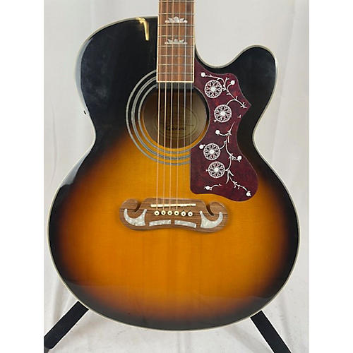 Epiphone EJ200SCE Acoustic Electric Guitar 2 Color Sunburst
