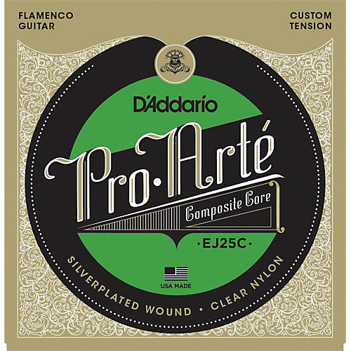 D'Addario EJ25C Pro-Arte Composites Flamenco Guitar Strings - Clear Nylon