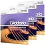 D'Addario EJ26-3D 3-Pack Custom Light Acoustic Guitar Strings