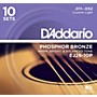 D'Addario EJ2610-P Custom Light Acoustic Guitar Strings 10-Pack