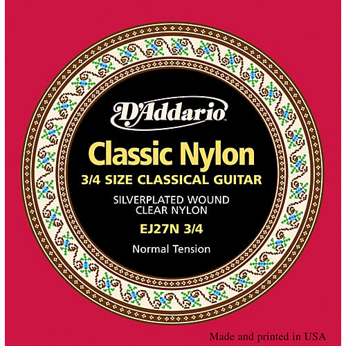 D'Addario EJ27 Nylon Classical Guitar Strings - 3/4 Size
