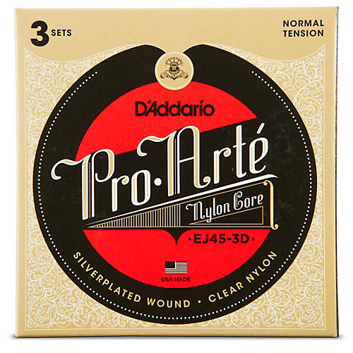 D'Addario EJ45 Pro-Arte Classical Guitar Strings 3-Pack