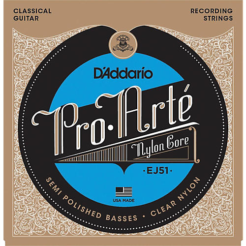 D'Addario EJ51 Pro-Arte Semi Polished Basses Hard Tension Classical Guitar Strings