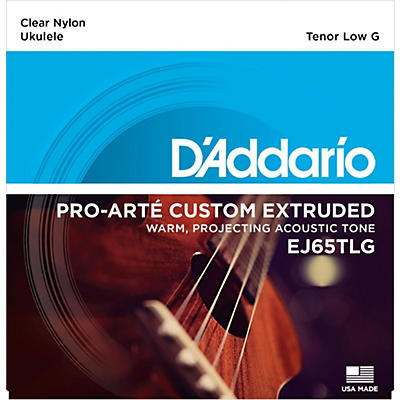 D'Addario EJ65TLG Pro-Arte Custom Extruded Tenor Low G Nylon Ukulele Strings