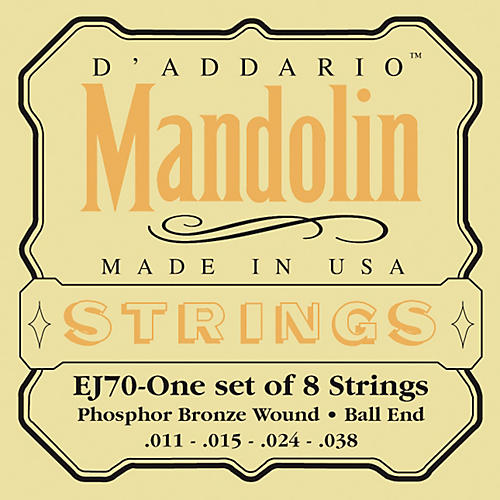 EJ70 Phosphor Bronze Ball End Mandolin Strings