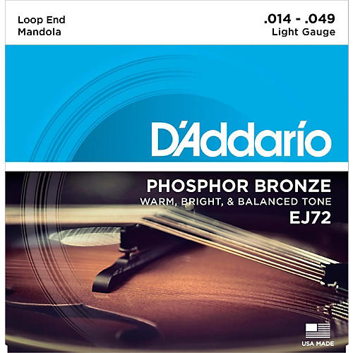 D'Addario EJ72 Phosphor Bronze Light Mandola Strings (14-49)