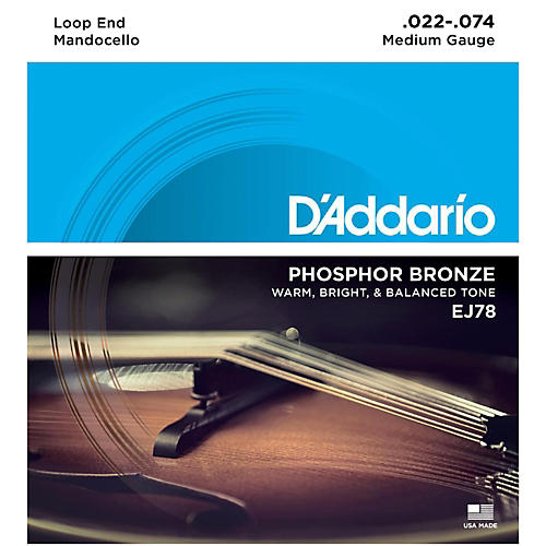 EJ78 Phosphor Bronze Mandocello Strings (22-74)
