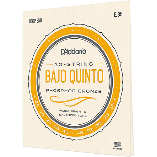 D'Addario EJ85 Phosphor Bronze Bajo Quinto Strings