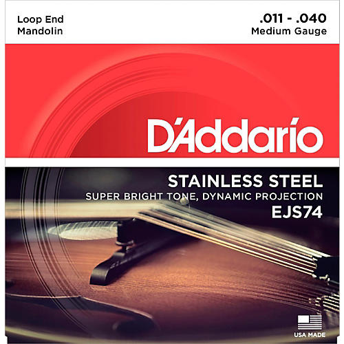 D'Addario EJS74 Stainless Steel Medium Mandolin Strings (11-40)