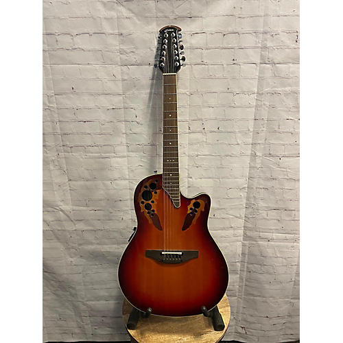 Ovation ELITE 2758AX 12 String Acoustic Guitar 3 Color Sunburst