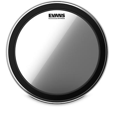 EVANS EMAD 2 Clear Batter Bass Drum Head -