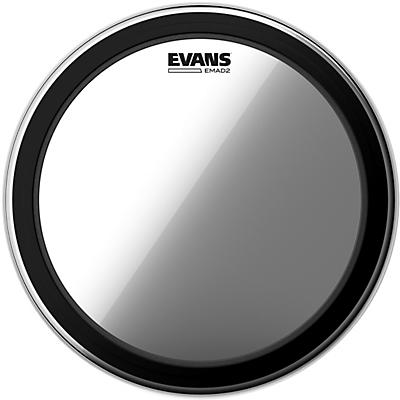 EVANS EMAD 2 Clear Batter Bass Drum Head -