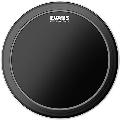 Evans EMAD Onyx Bass Drum Head, 24 Inch