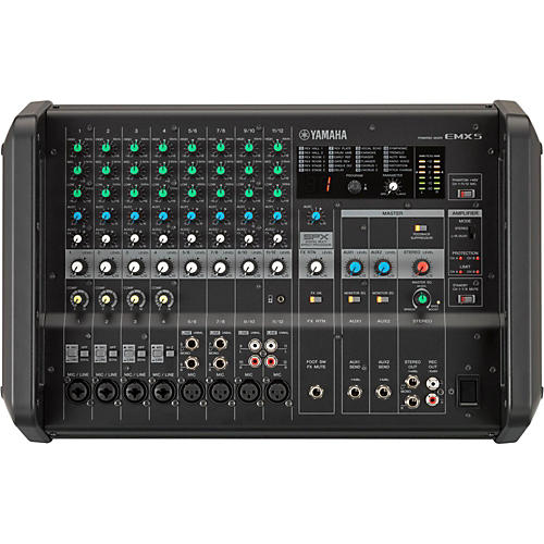 Yamaha EMX5 12-Input Powered Mixer with Dual 630-Watt Amp