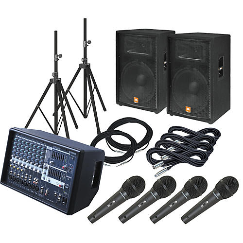 EMX512SC / JBL JRX115 PA Package with AT M4000S Mics