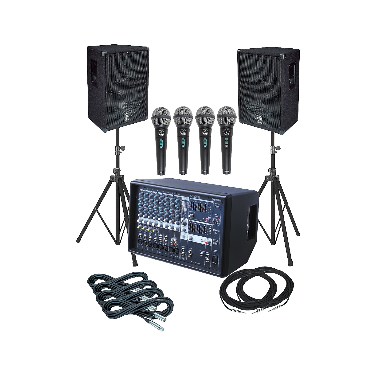 Yamaha EMX512SCBR15 PA Package Musician