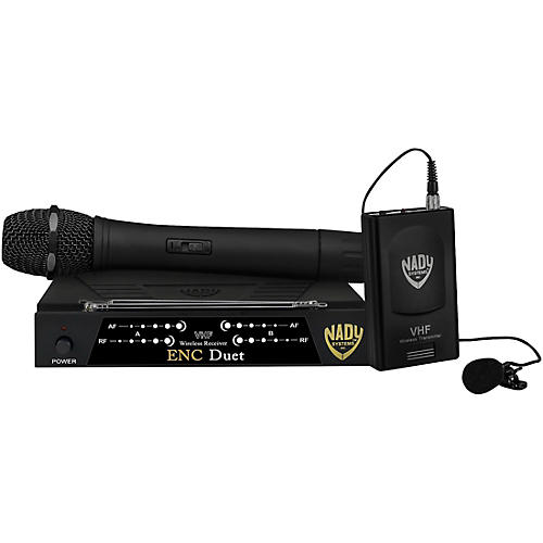 Nady ENC Duet Dual Wireless Handheld and Lavalier System Condition 1 - Mint Band P and R