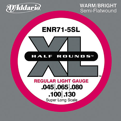 ENR71-5SL Half Rounds Super Long Scale Light 5-String Bass Strings