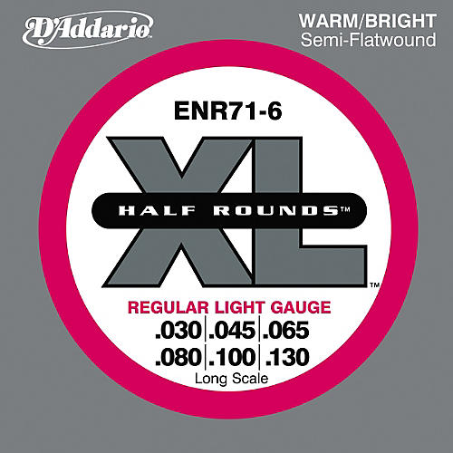 ENR71-6 Half Rounds Light 6-String Bass Strings