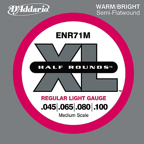 ENR71M Half Rounds Light Bass Strings