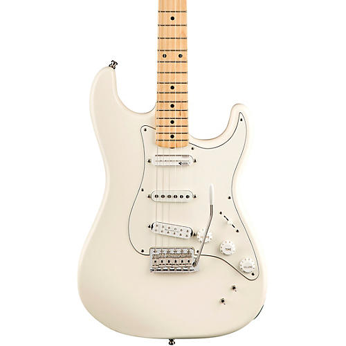 Fender EOB Stratocaster Electric Guitar Olympic White