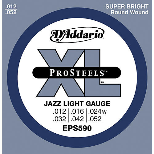 EPS590 ProSteels Light Jazz Electric Guitar Strings