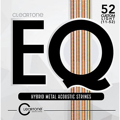 Cleartone EQ - Hybrid Metal Series Custom Light Acoustic Guitar Strings (11-52)