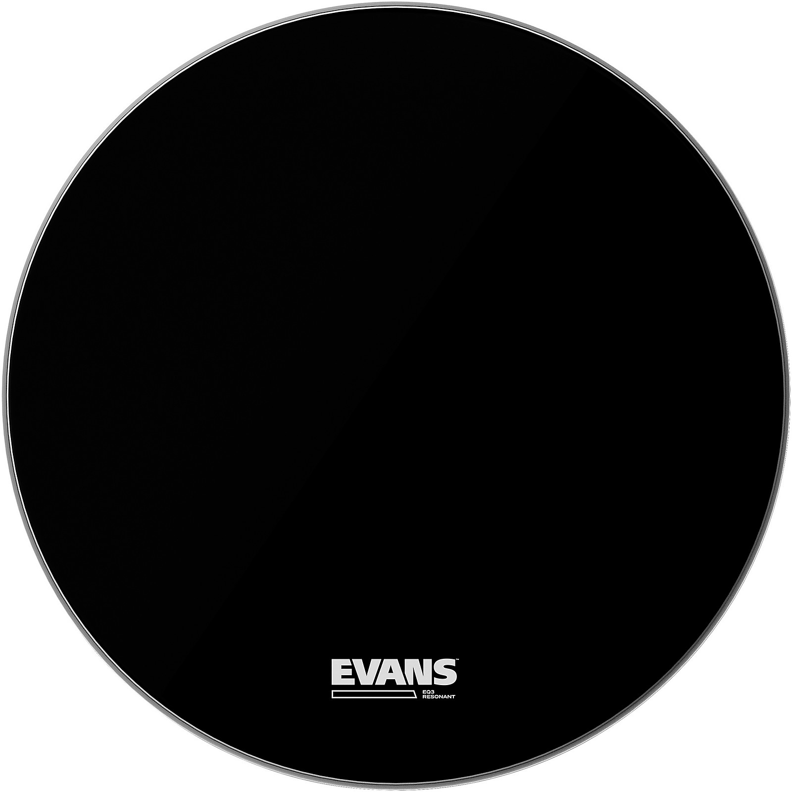 Evans EQ3 Resonant Black Tom Drumhead for Floor Tom Conversion 16 in