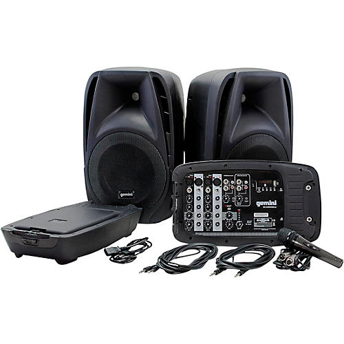 Gemini ES-210MXBLU Portable PA System