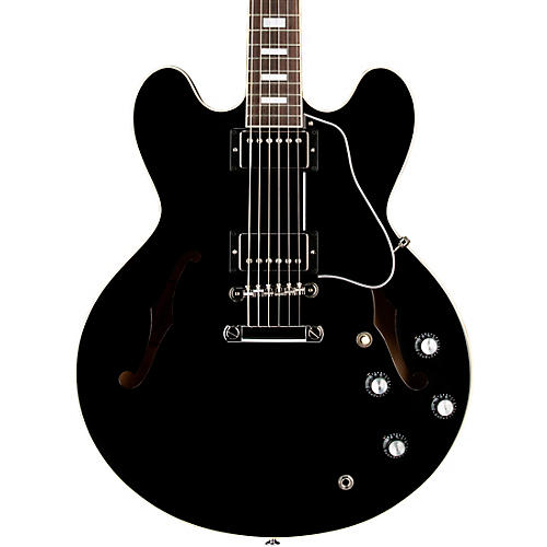 Gibson ES-335 '60s Block Guitar Center-Exclusive Semi-Hollow Electric Guitar - Ebony