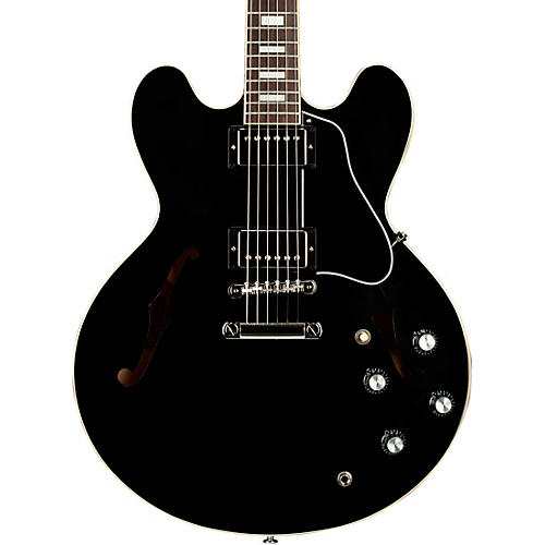 Gibson ES-335 '60s Block Guitar Center-Exclusive Semi-Hollow Electric Guitar - Ebony