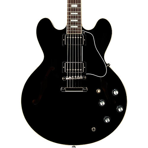 Gibson ES-335 '60s Block Guitar Center-Exclusive Semi-Hollow Electric Guitar - Ebony