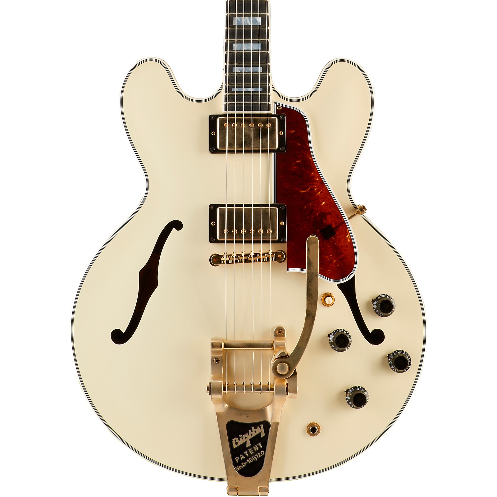 Gibson Es 355 Vos Bigsby Semi Hollow Electric Guitar Classic White Musicians Friend 7531