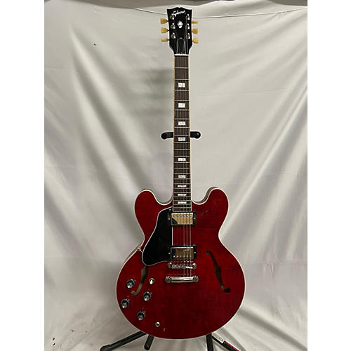 Gibson ES335 Figured Left Handed Hollow Body Electric Guitar Cherry