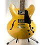 Used Epiphone ES335 Hollow Body Electric Guitar Metallic Gold