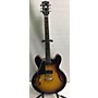 Used Gibson ES335 Left Handed Hollow Body Electric Guitar Sunburst
