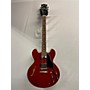 Used Gibson ES335 Satin Hollow Body Electric Guitar Cherry