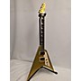 Used ESP ESP LTD KH-V Kirk Hammett Signature Solid Body Electric Guitar Metallic Gold