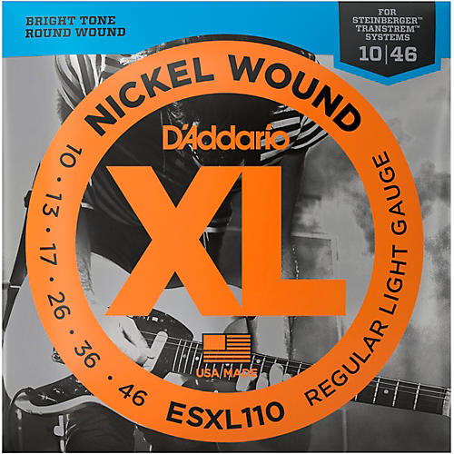 D'Addario ESXL110 Steinberger Regular Light Double Ball End Electric Guitar Strings