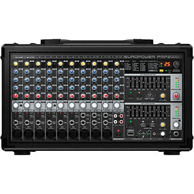 Behringer EUROPOWER PMP2000D 2,000W 14-Channel Powered Mixer with Multi-FX Processor