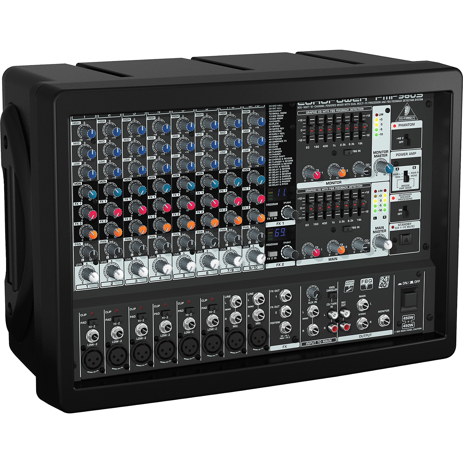 Behringer EUROPOWER PMP980S Powered Mixer Musician's Friend