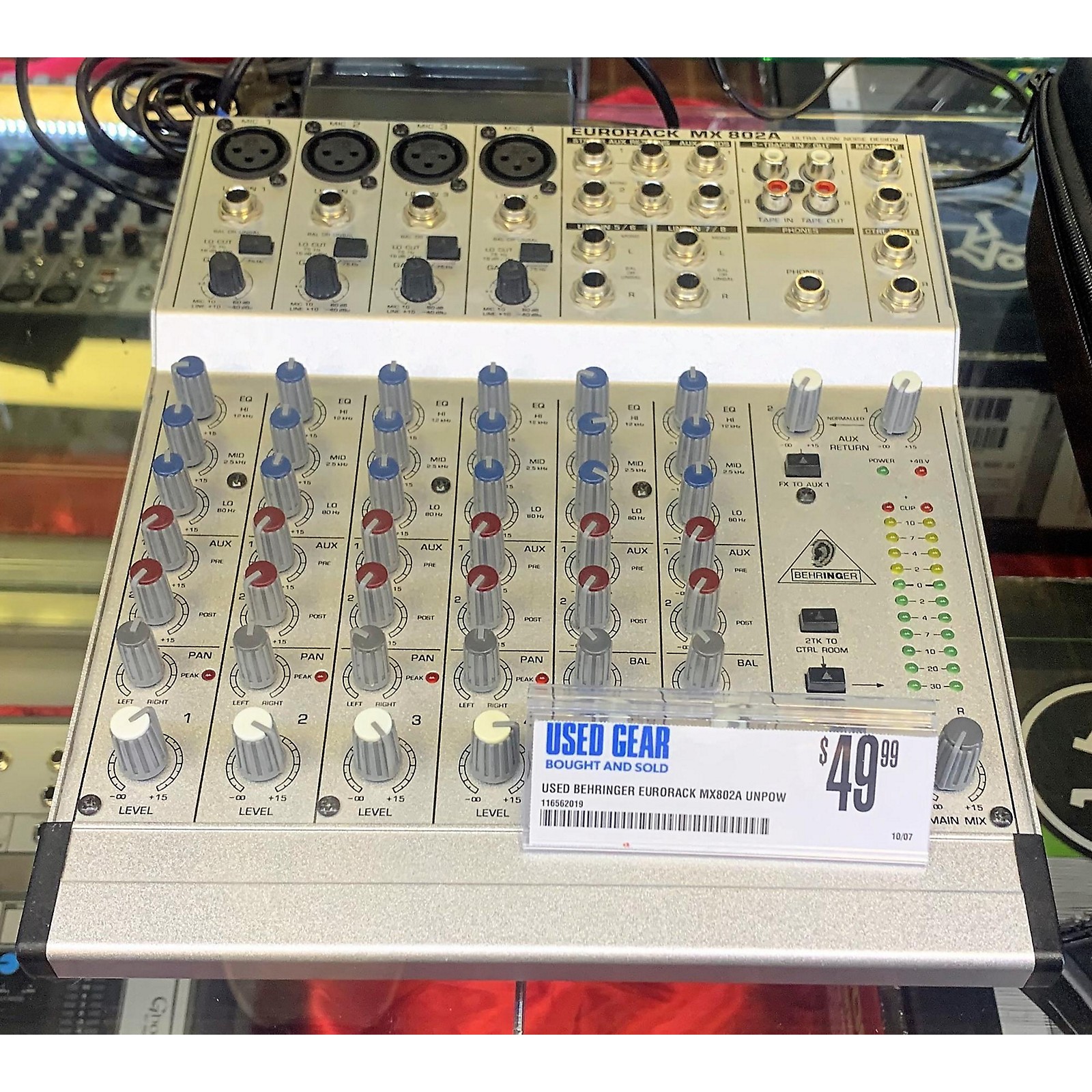 Behringer EURORACK MX802A Unpowered Mixer Musician's Friend