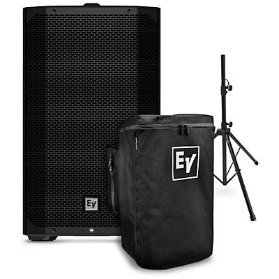 Electro-Voice EVERSE 12 12" 400W Weatherized Battery-Powered Loudspeaker With Cover & Speaker Stand