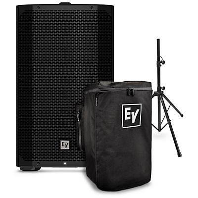 Electro-Voice EVERSE 12 Weatherized Battery-Powered Loudspeaker With Cover & Speaker Stand