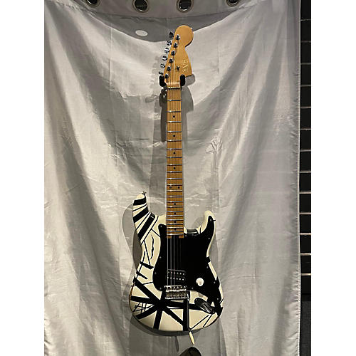 Charvel EVH 78 Solid Body Electric Guitar Black with Silver Pinstripes